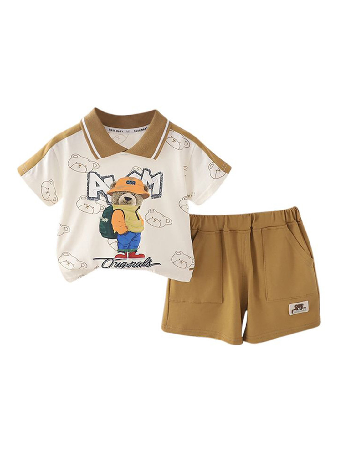 

StyleCast x Revolte Boys Printed T-shirt With Shorts, Khaki