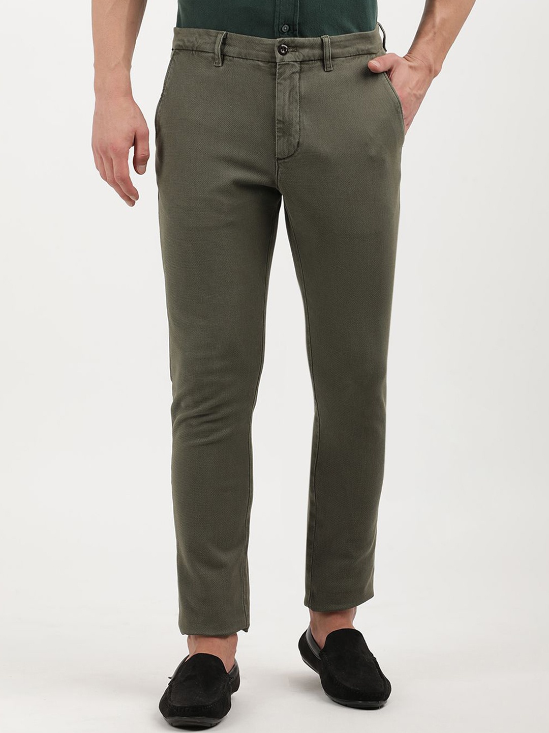 

Tommy Hilfiger Men Slim Fit Trousers, Green