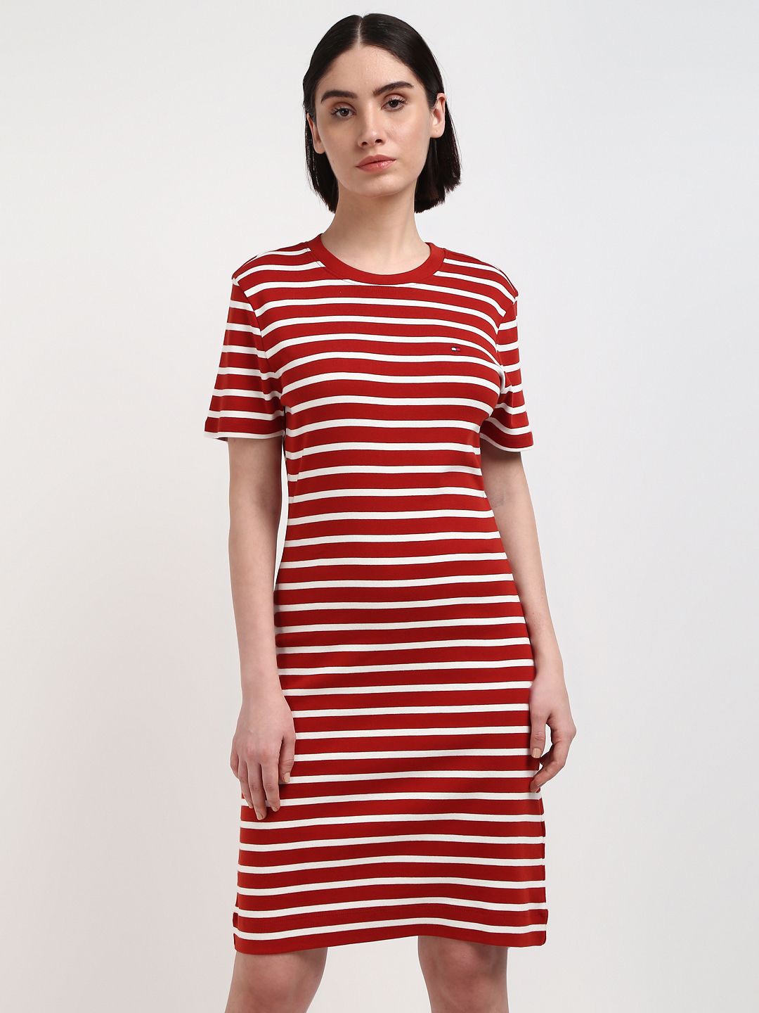 

Tommy Hilfiger Striped T-shirt Dress, Red