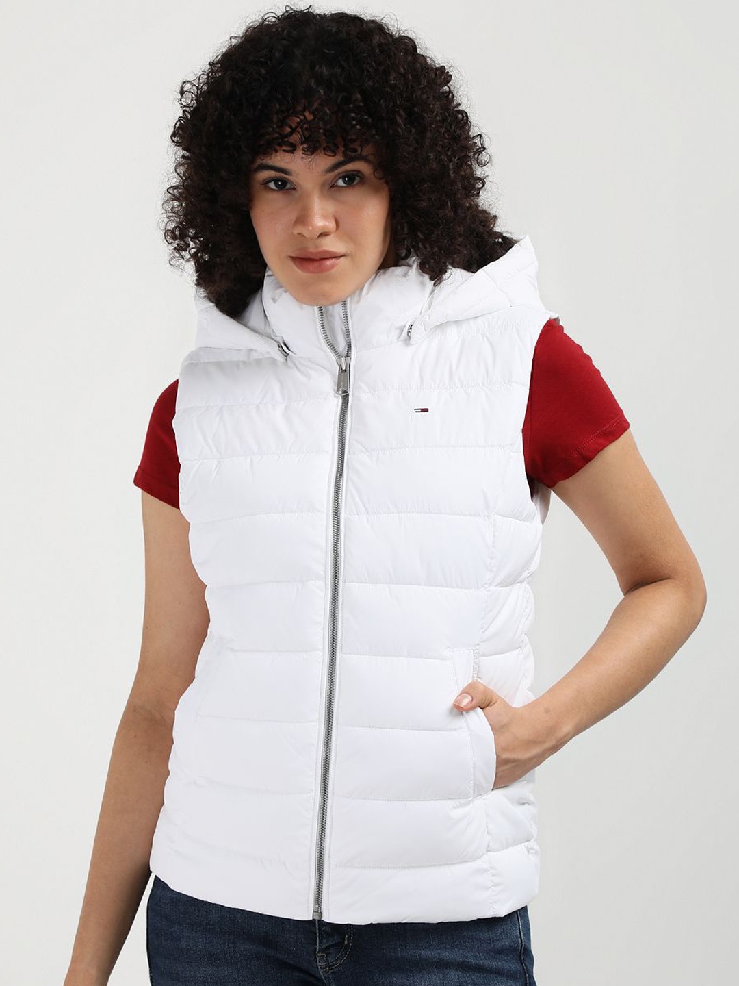 

Tommy Hilfiger Women Longline Puffer Jacket, White