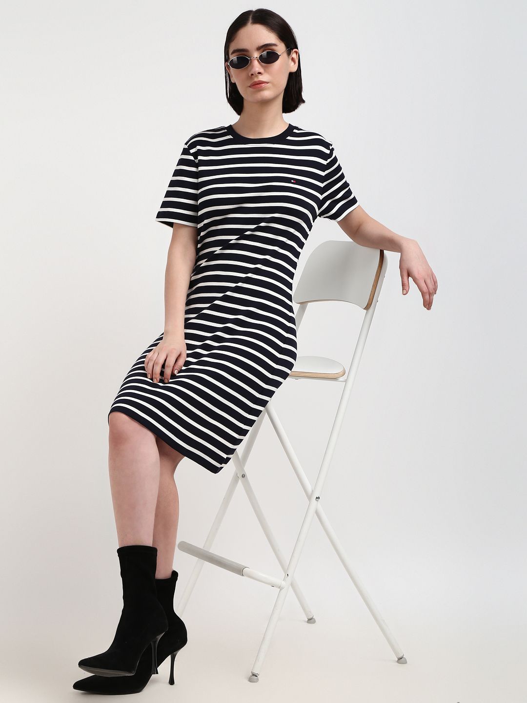 

Tommy Hilfiger Striped T-shirt Dress, White