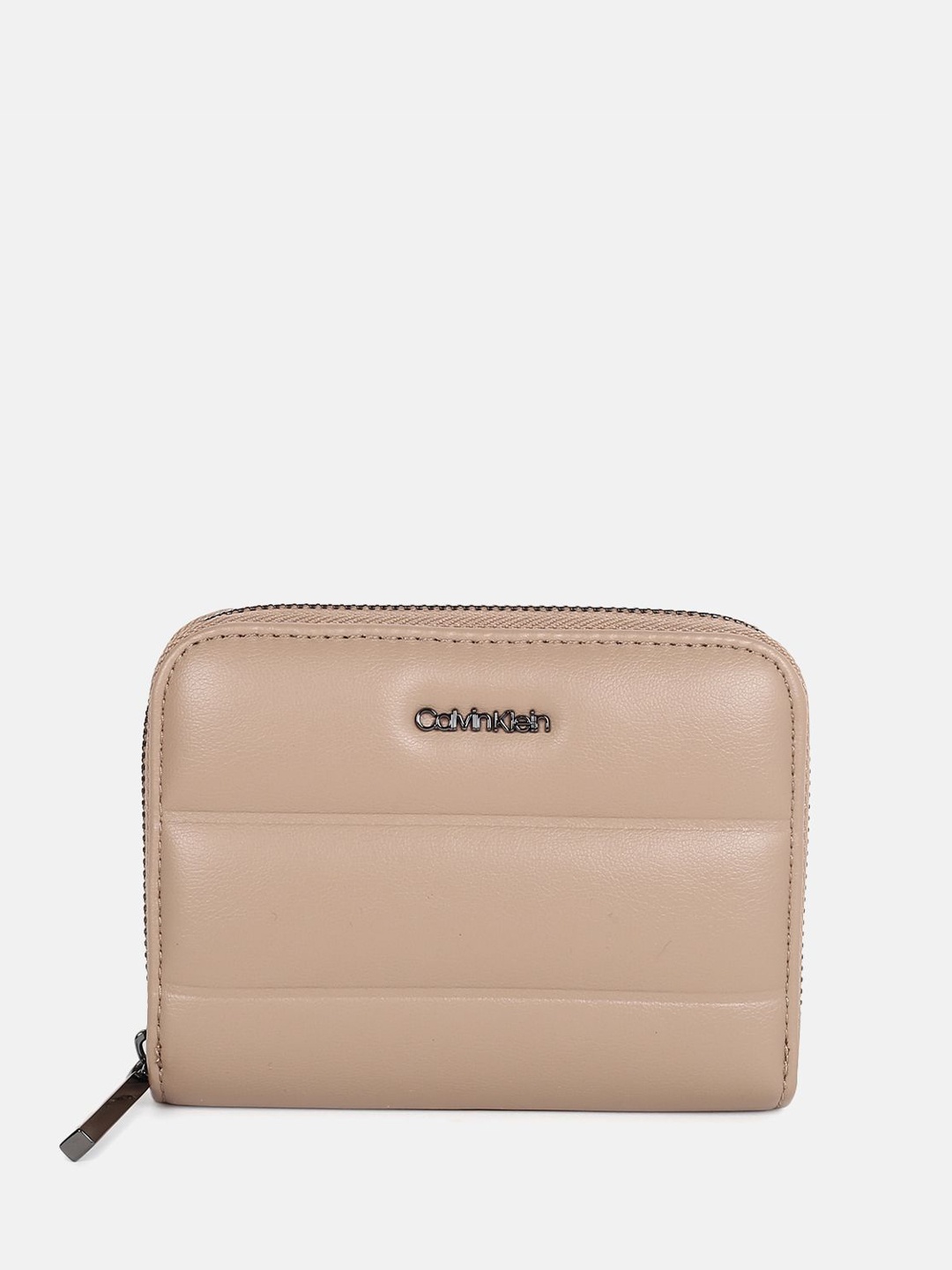 

Calvin Klein Zip Around Wallet, Beige