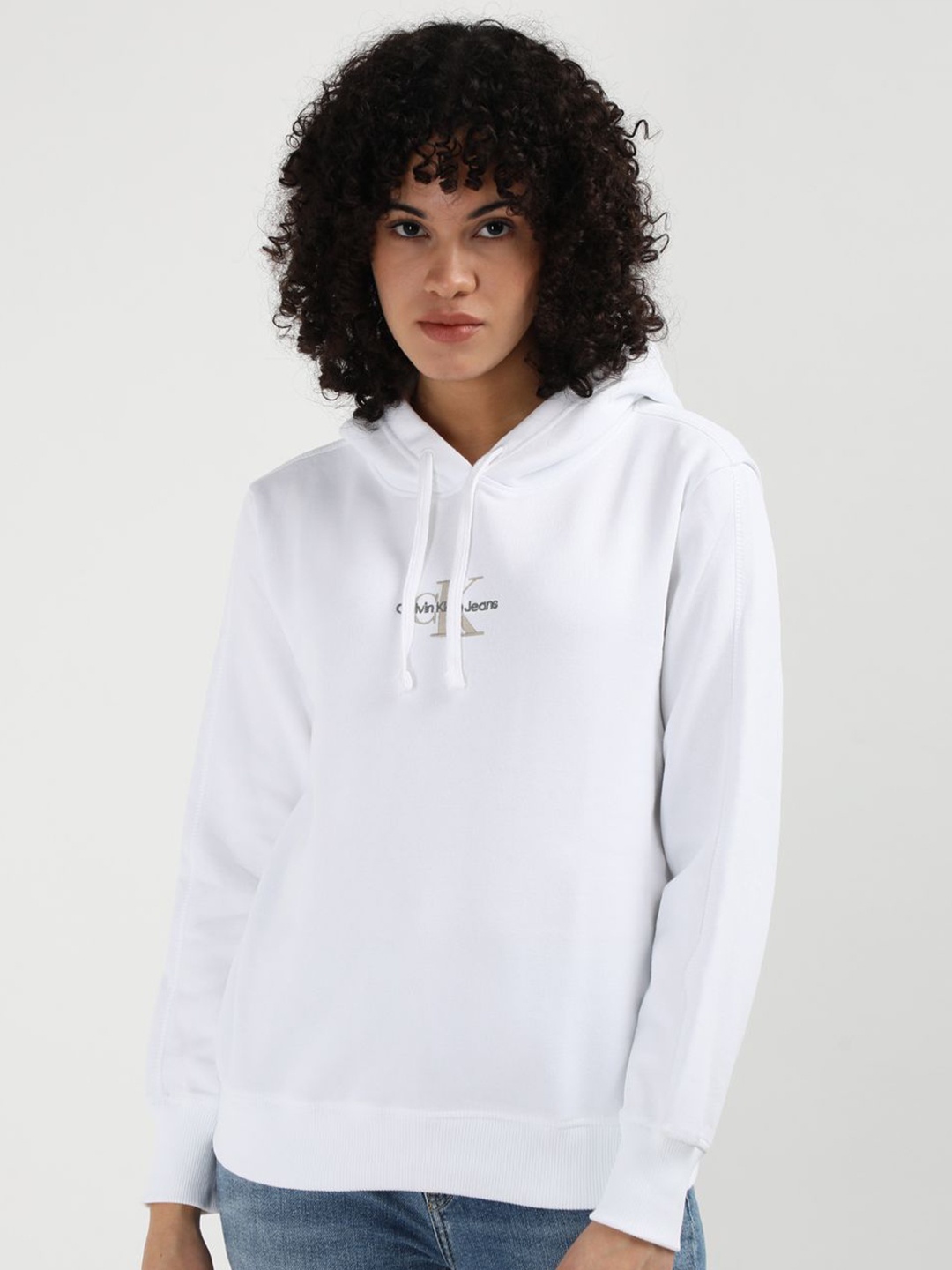 

Calvin Klein Jeans Women Hooded Sweatshirt, White