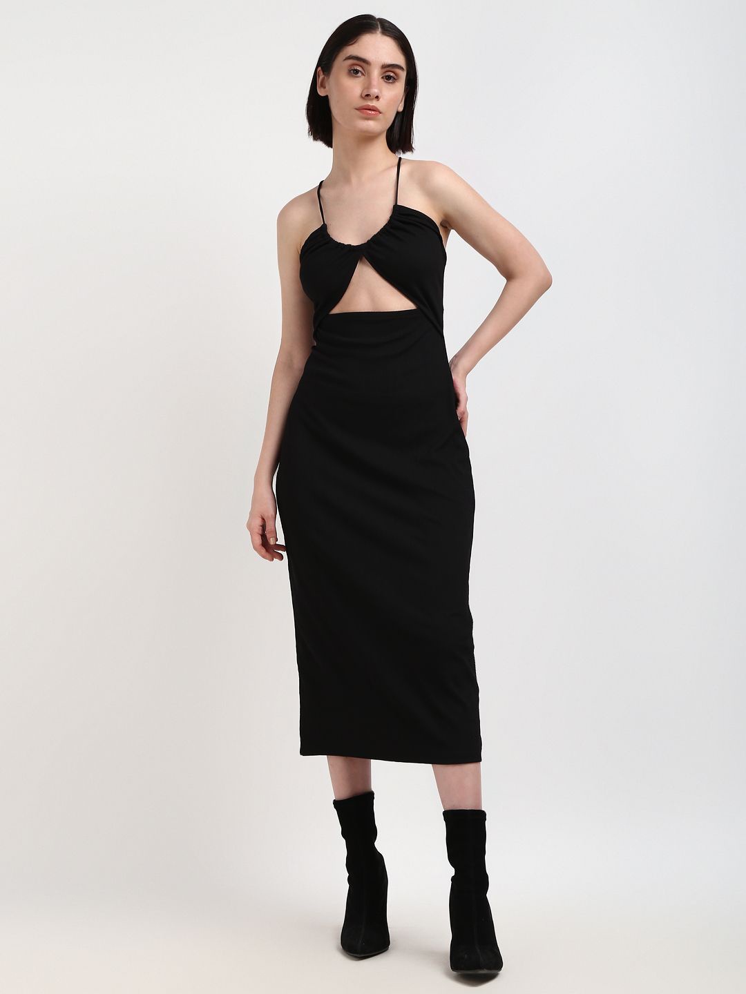 

Calvin Klein Jeans Sleeveless Sheath Midi Dress, Black