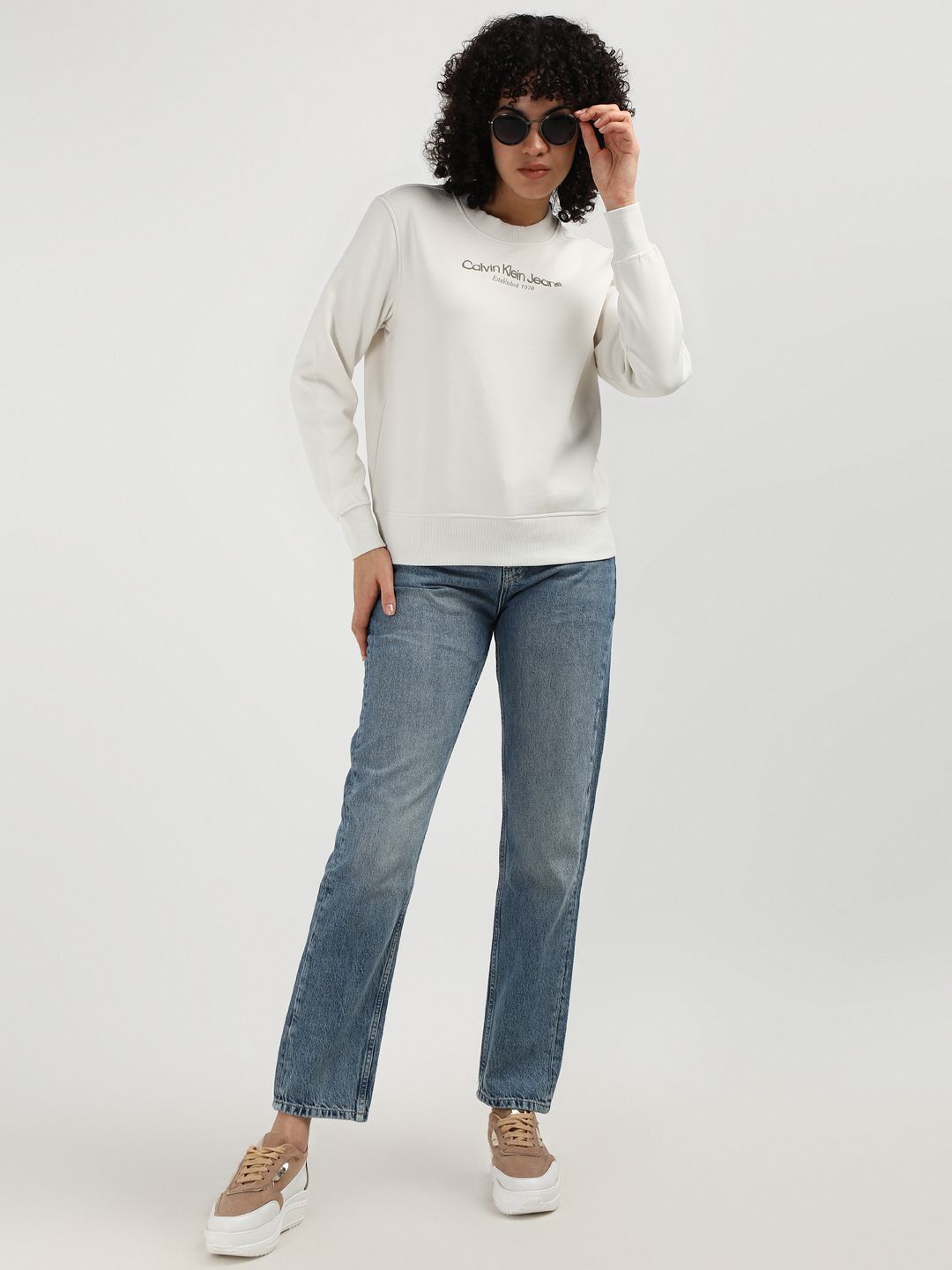 

Calvin Klein Jeans Women Sweatshirt, White