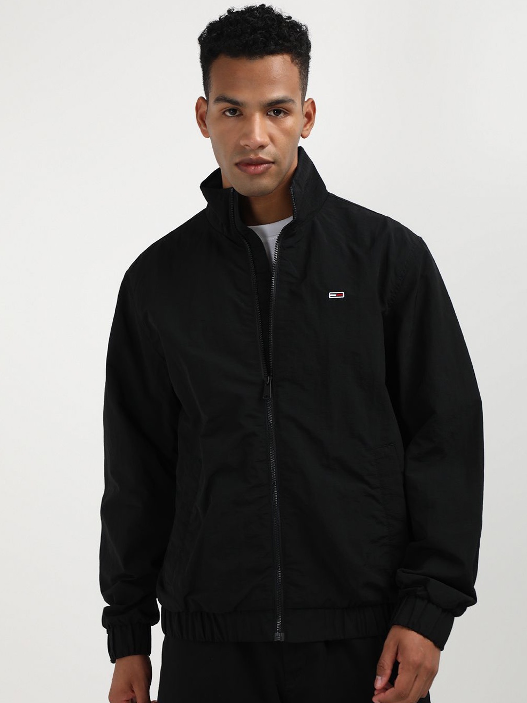 

Tommy Hilfiger Men Solid Sporty Jacket, Black