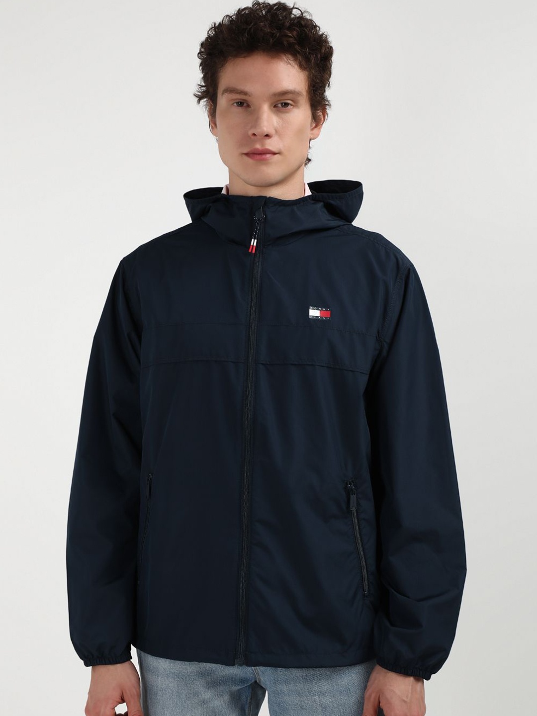 

Tommy Hilfiger Men Solid Sporty Jacket, Navy blue