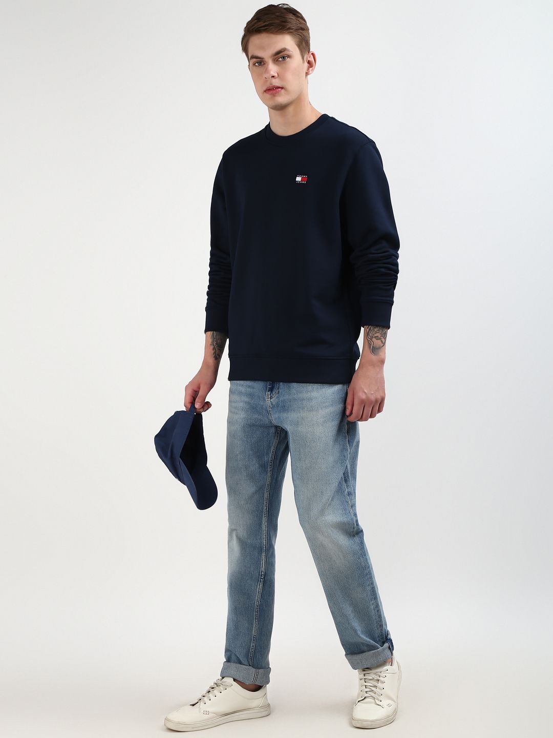 

Tommy Hilfiger Men Soild Long Sleeves Sweatshirt, Navy blue