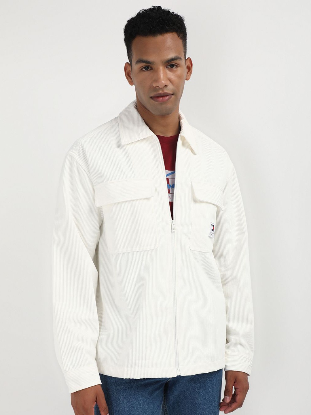 

Tommy Hilfiger Men Solid Opaque Casual Shirt, White