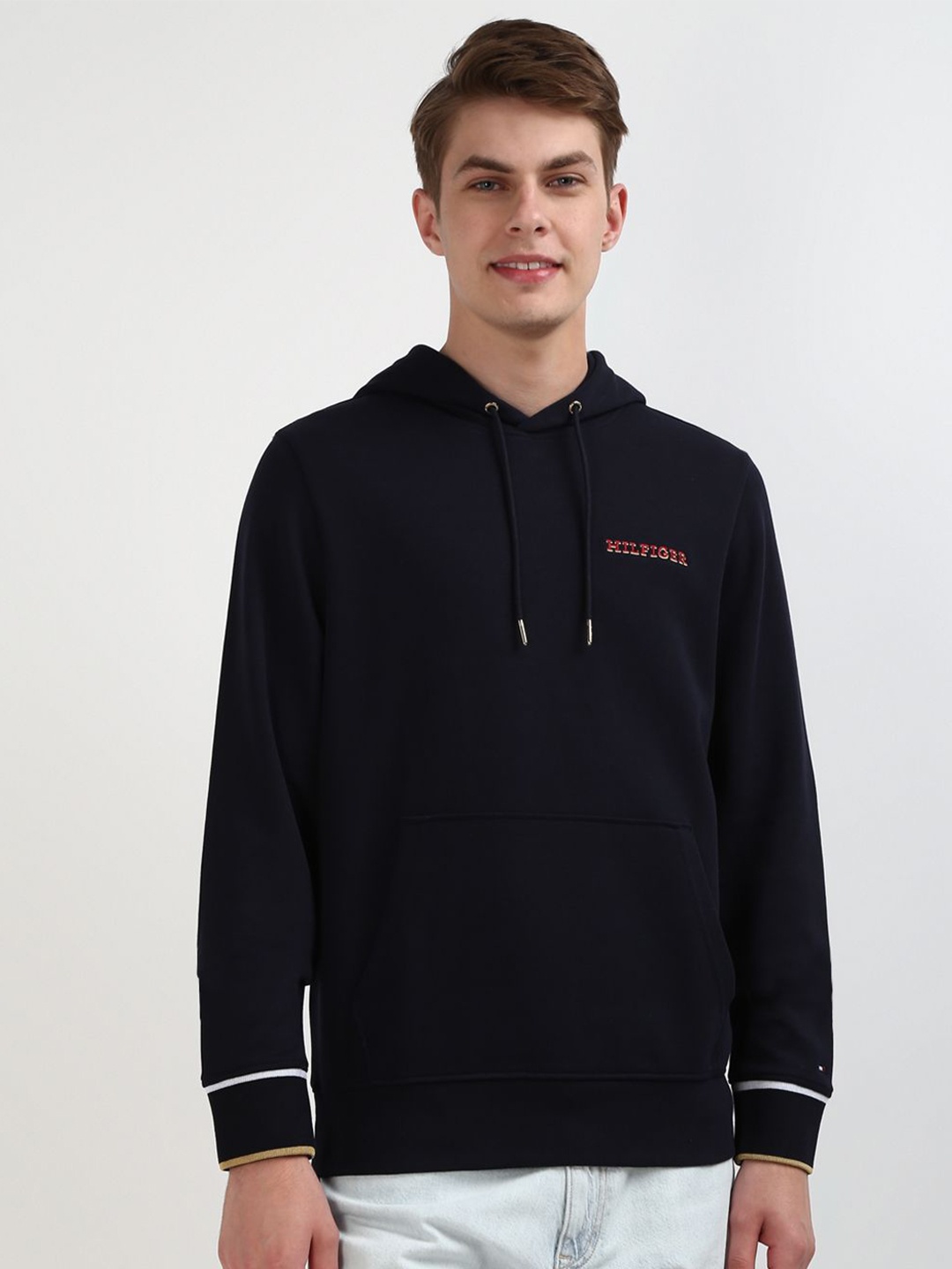 

Tommy Hilfiger Men Hooded Long Sleeves Sweatshirt, Navy blue