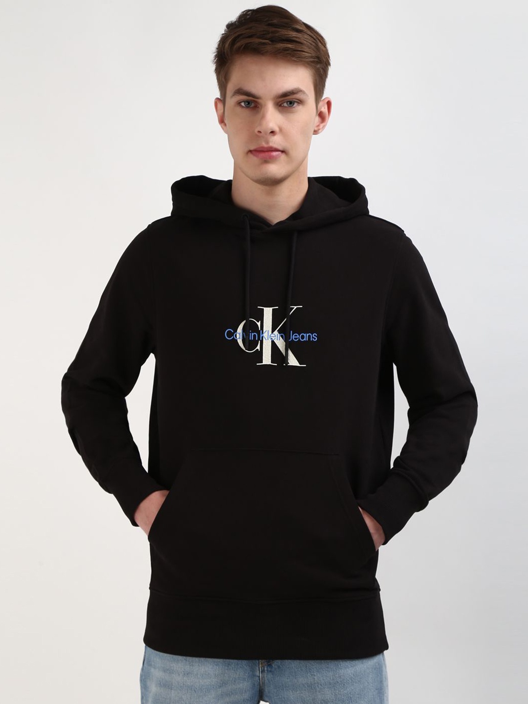 

Calvin Klein Jeans Men Hooded Sweatshirt, Black