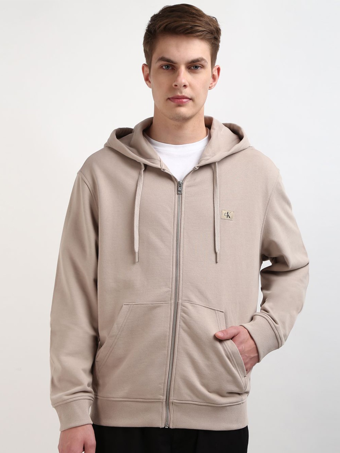 

Calvin Klein Jeans Men Hooded Sweatshirt, Beige
