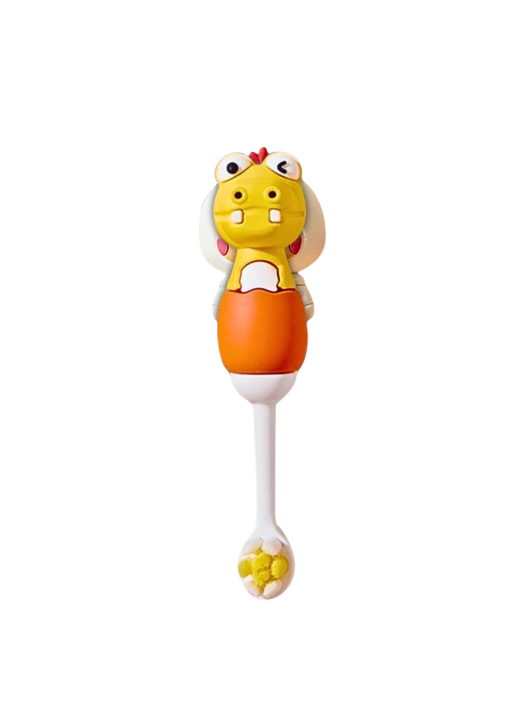 

GUCHIGU Infant Kids Yellow & Orange-Colored Soft Toothbrush