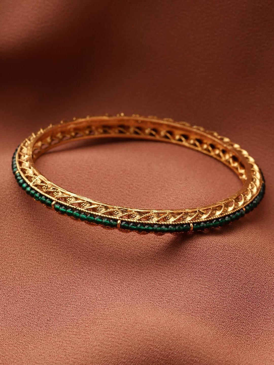 

Fabindia Artificial Beaded Bangle, Gold