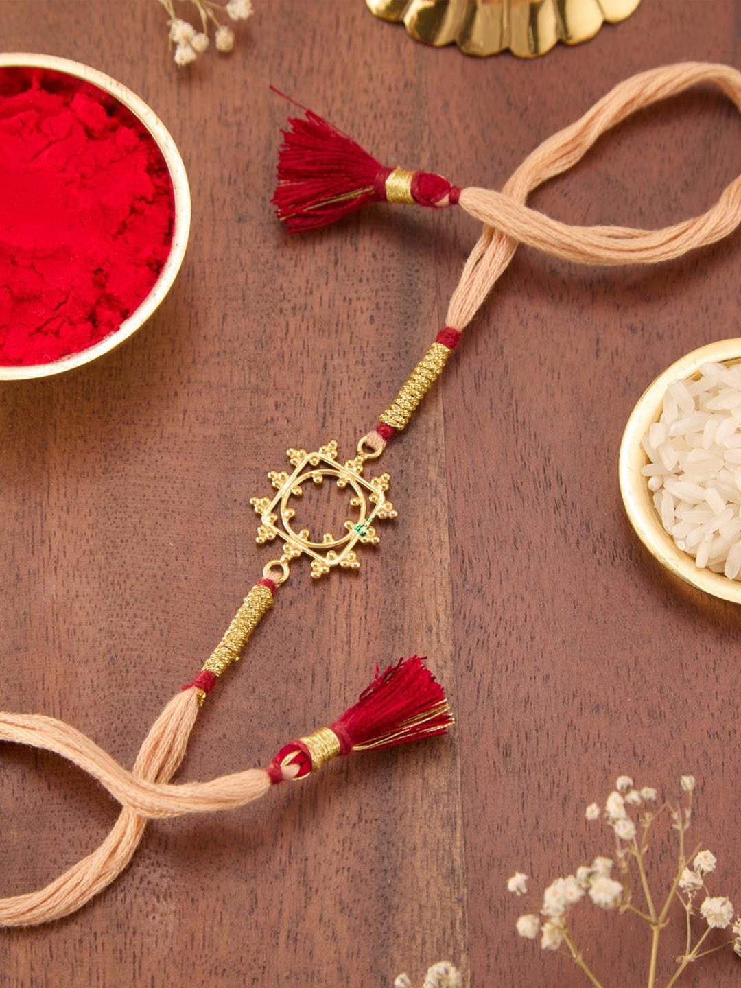 

Fabindia Thread Rakhi, Gold