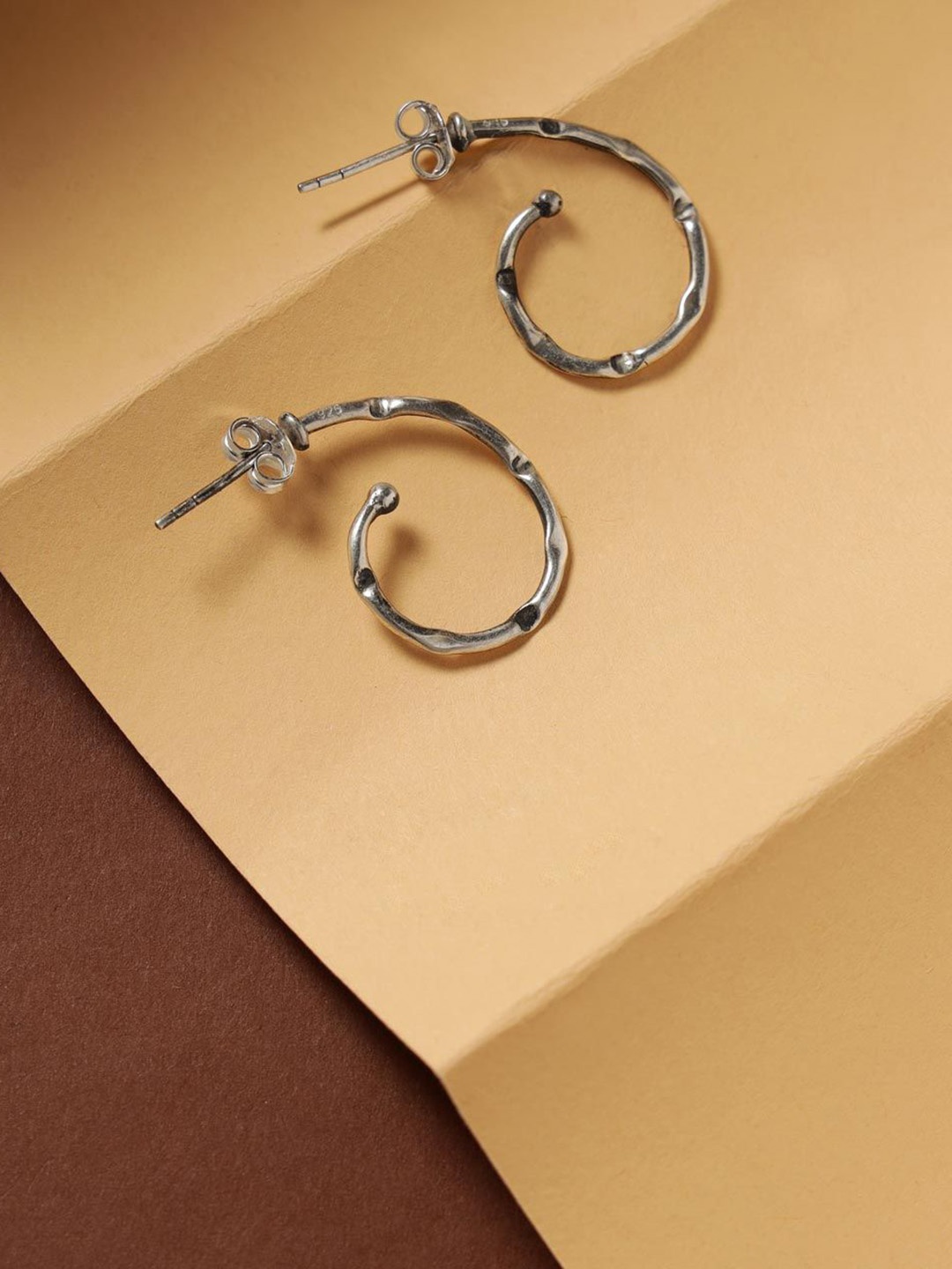 

Fabindia Contemporary Studs Earrings, Silver