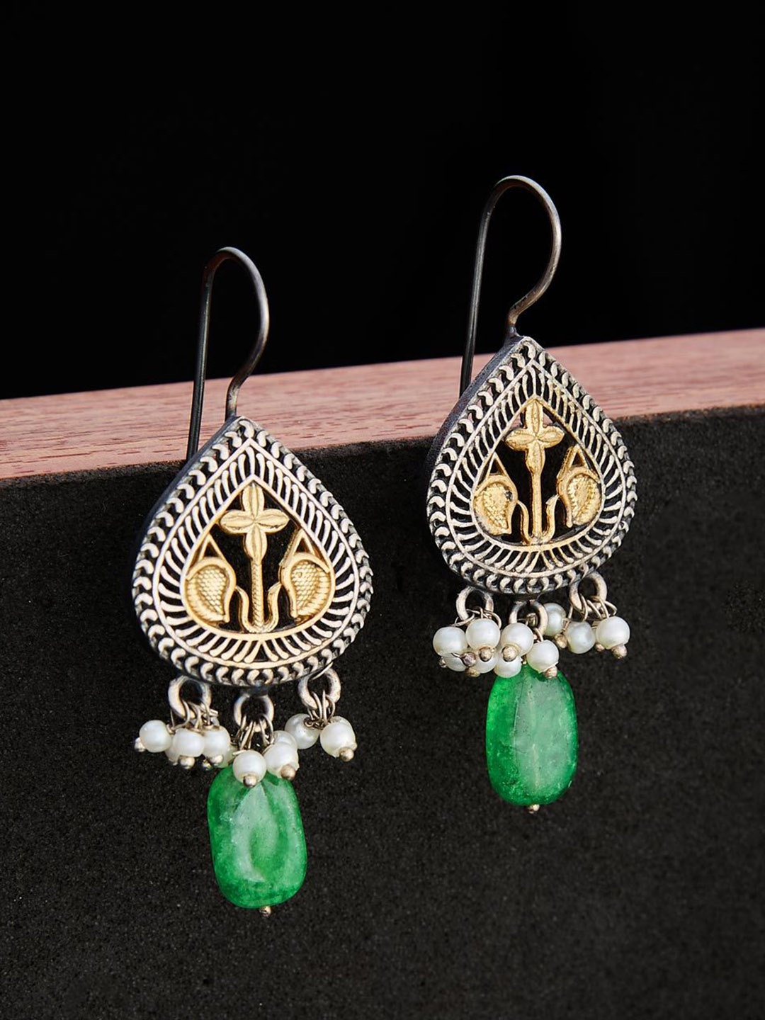 

Fabindia Contemporary Drop Earrings, Silver