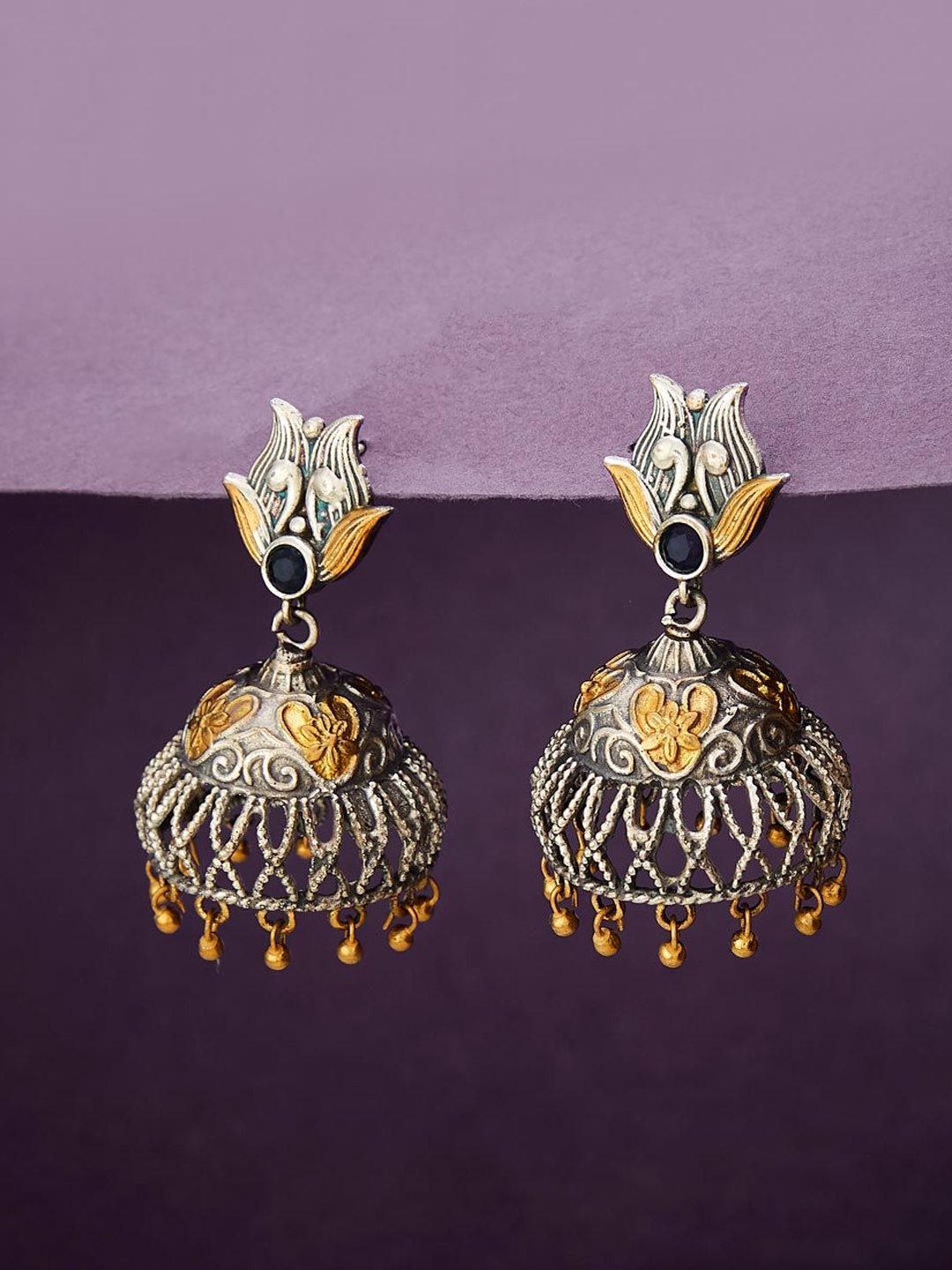 

Fabindia Metal Contemporary Jhumkas, Silver