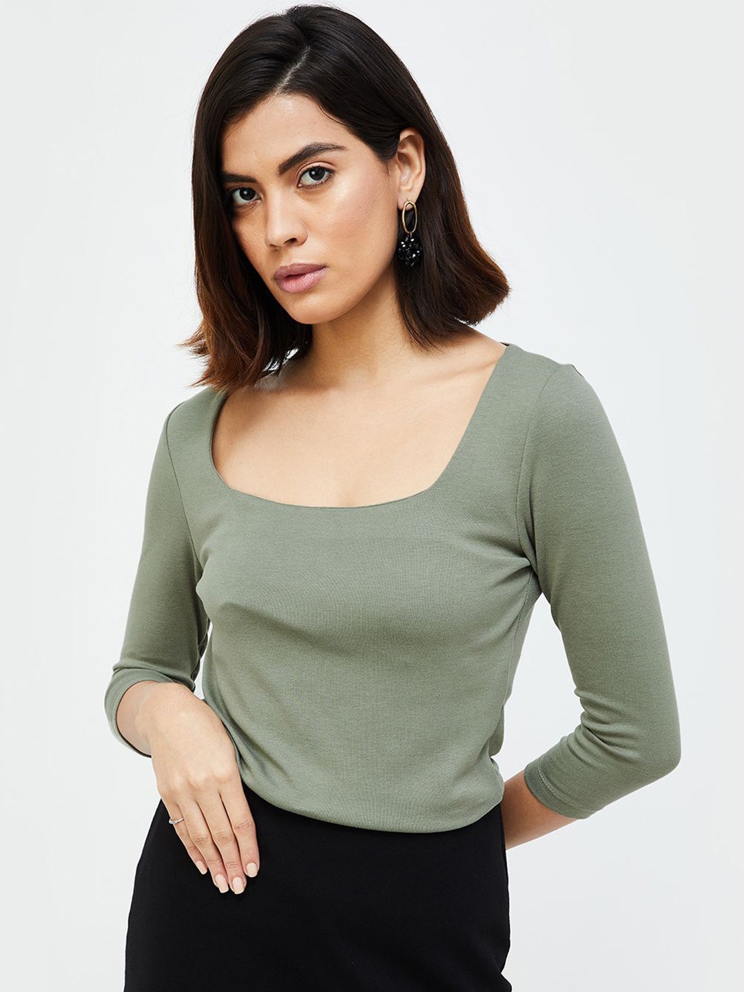 

CODE by Lifestyle Women Regular Top, Olive