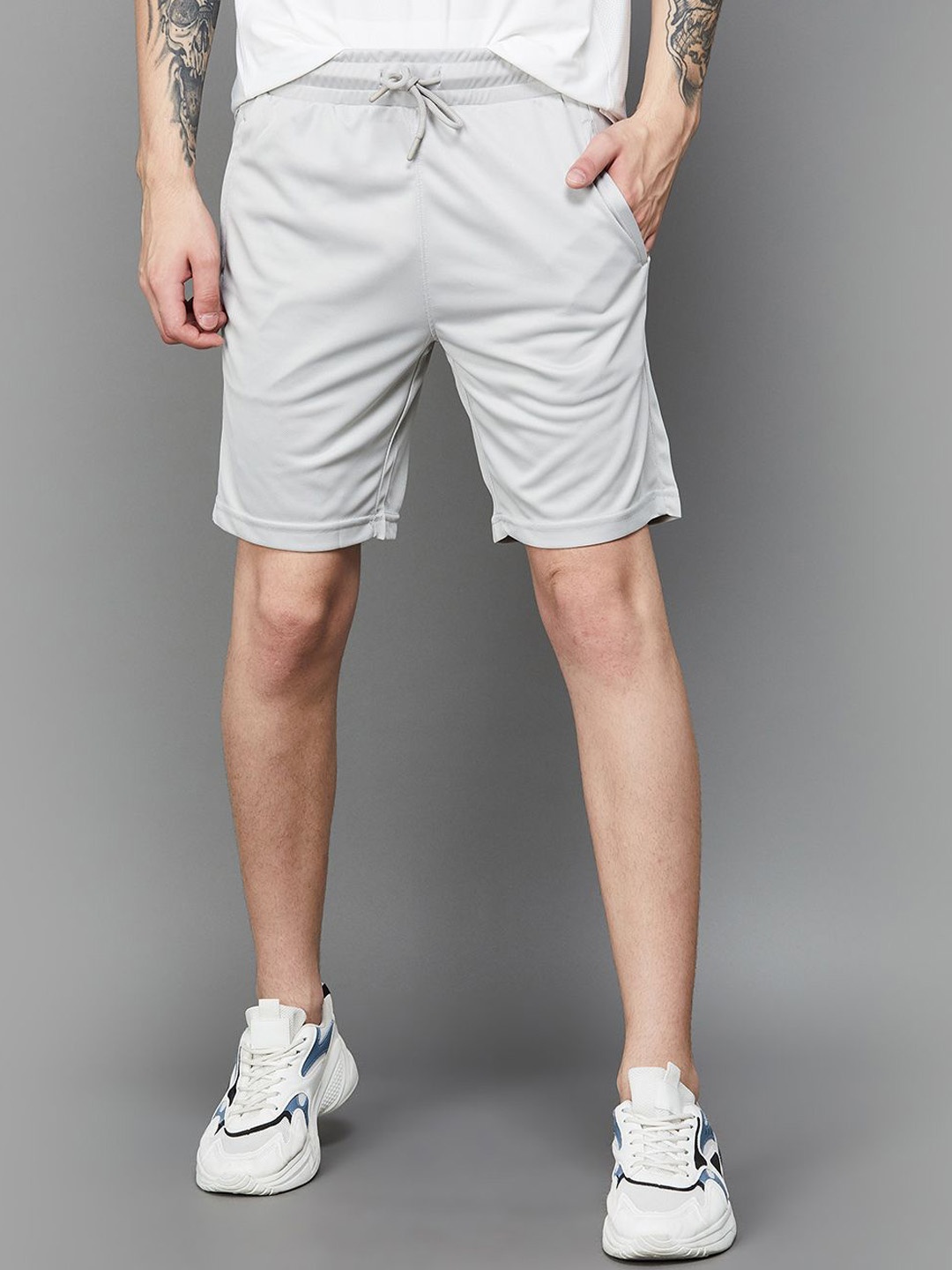 

Fame Forever by Lifestyle Men Mid-Rise Sports Shorts, Grey