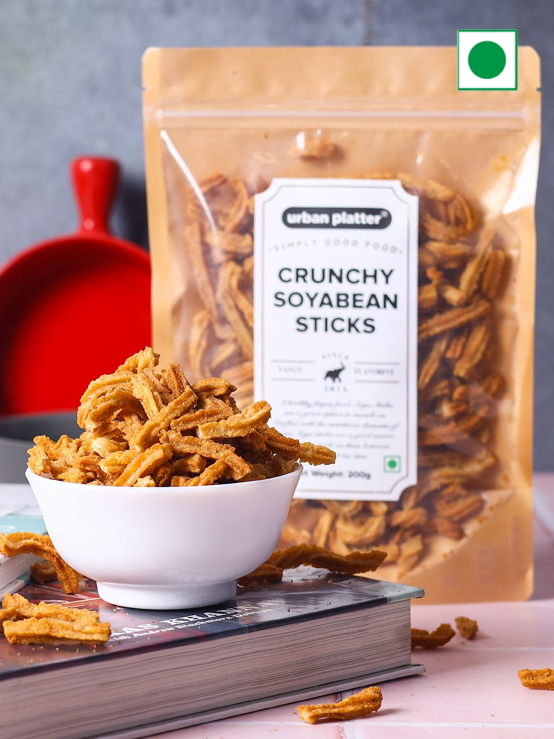 

URBAN PLATTER Crunchy Soyabean Sticks 200g, Brown