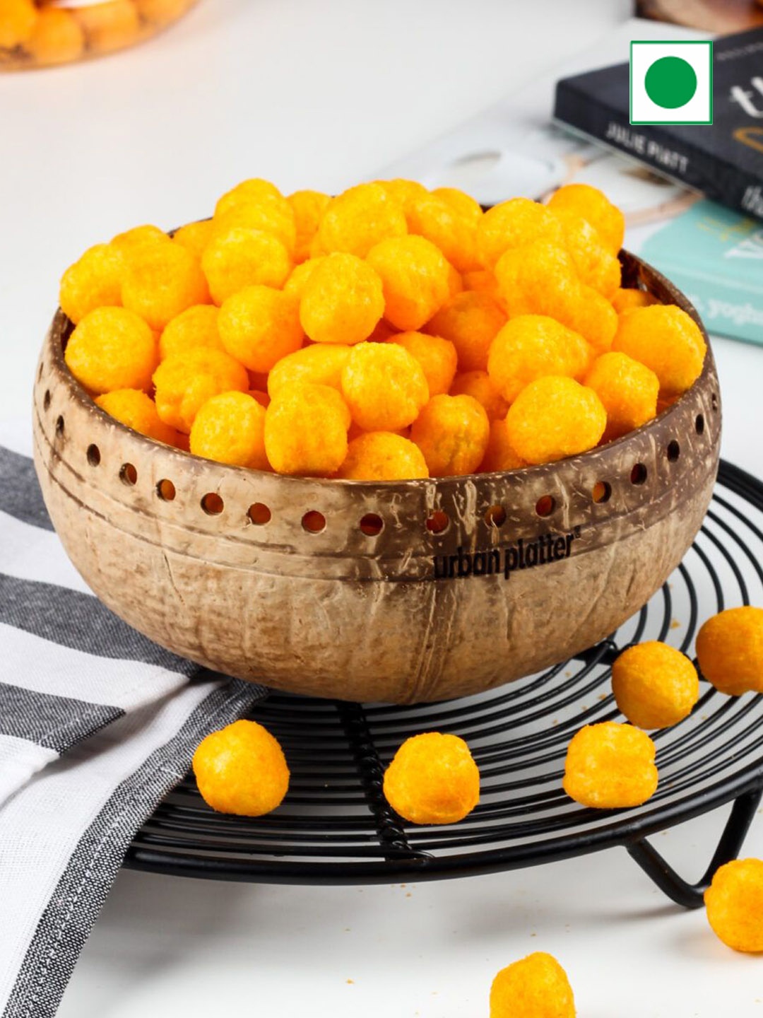 

URBAN PLATTER Cheese Balls Munchies- 300g, Orange