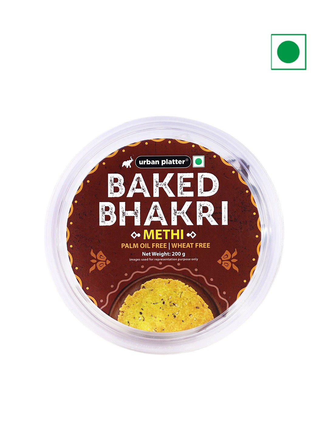 

URBAN PLATTER Baked Methi Bhakri- 200g, Assorted