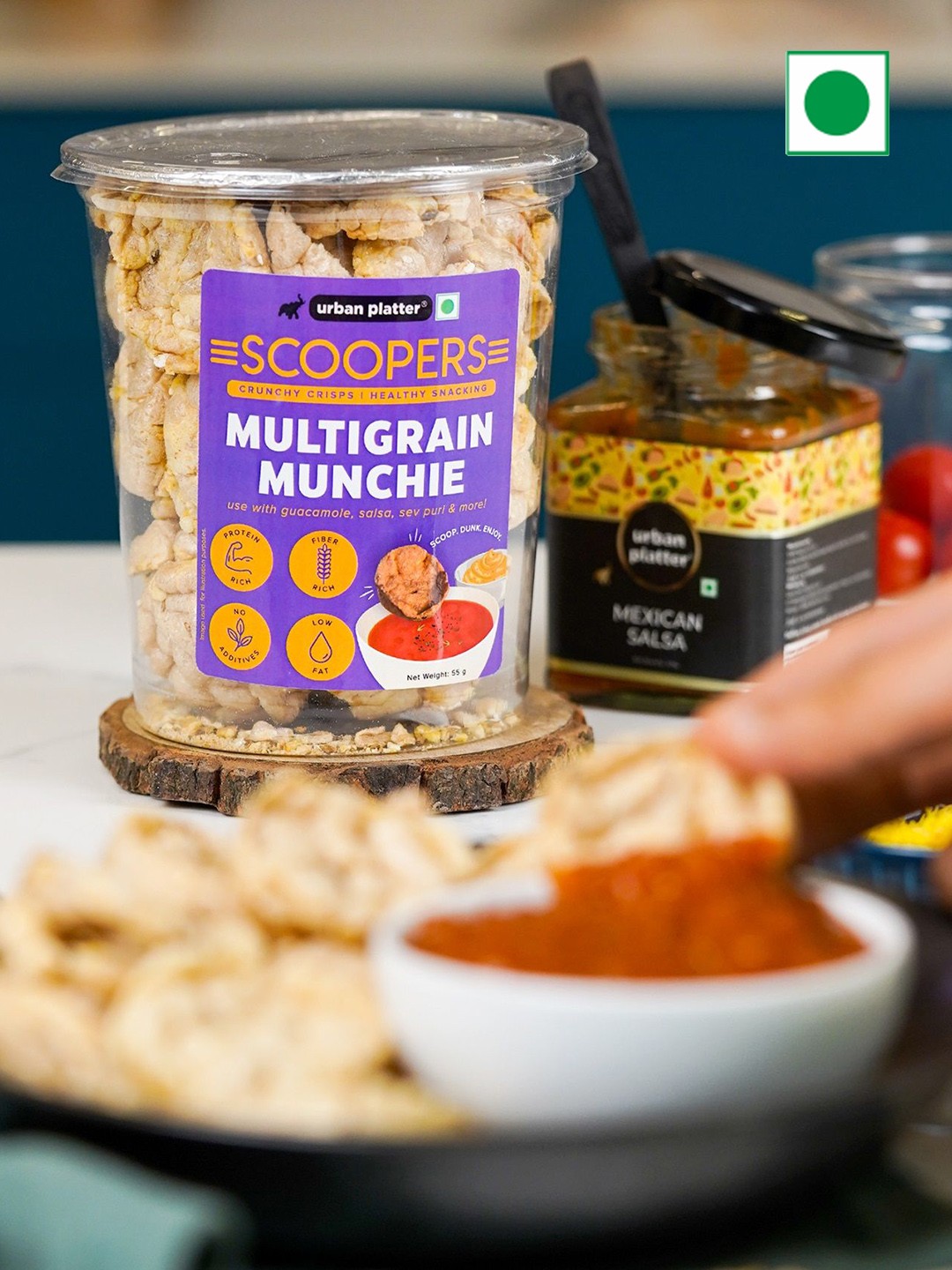 

URBAN PLATTER Scoopers Multigrain Munchie- 60g, Transparent