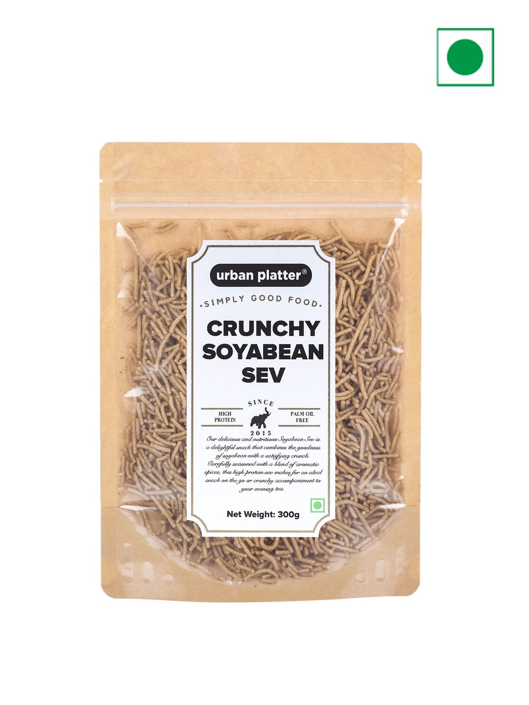 

URBAN PLATTER Crunchy Soya bean Sev- 300g, Brown