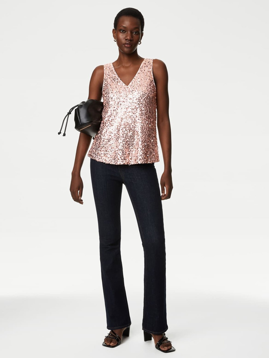 

Marks & Spencer Animal Print Sleeveless Top, Pink