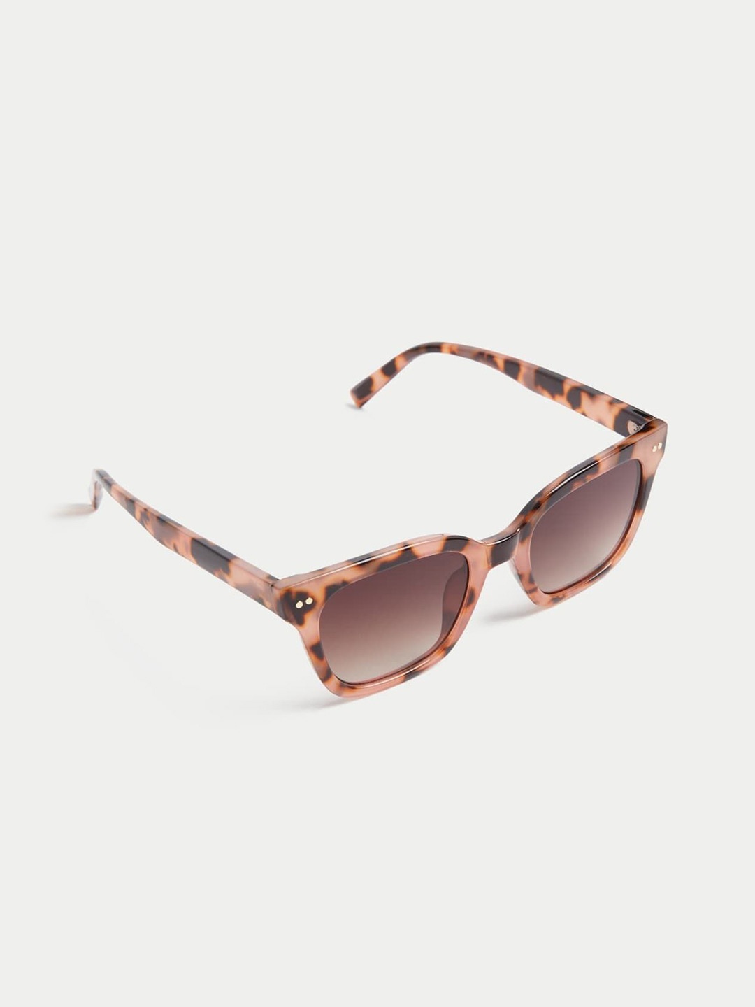 

Marks & Spencer Women Square Sunglasses with UV Protected Lens T011064SBLACK MIX, Brown