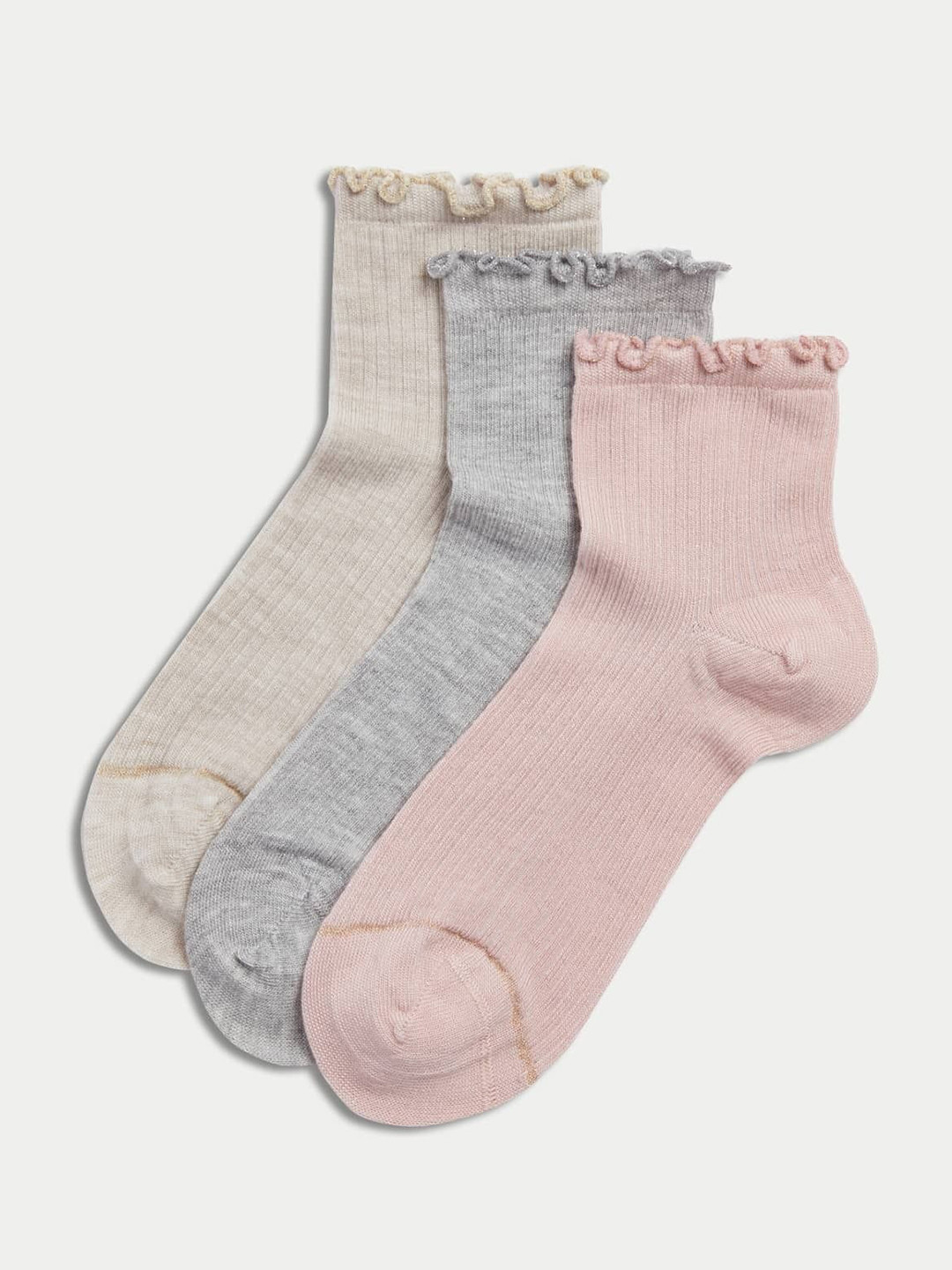 

Marks & Spencer Pack Of 3 Ankle-Length Leggings, Pink