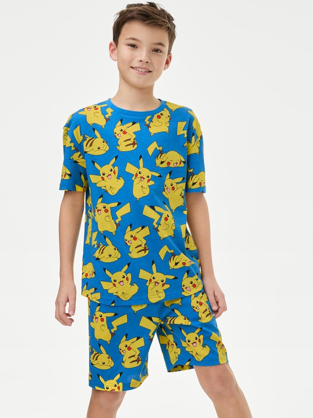 

Marks & Spencer Boys Pokmon Printed T-shirt With Trousers T865089CBLUE MIX-BLUE MIX