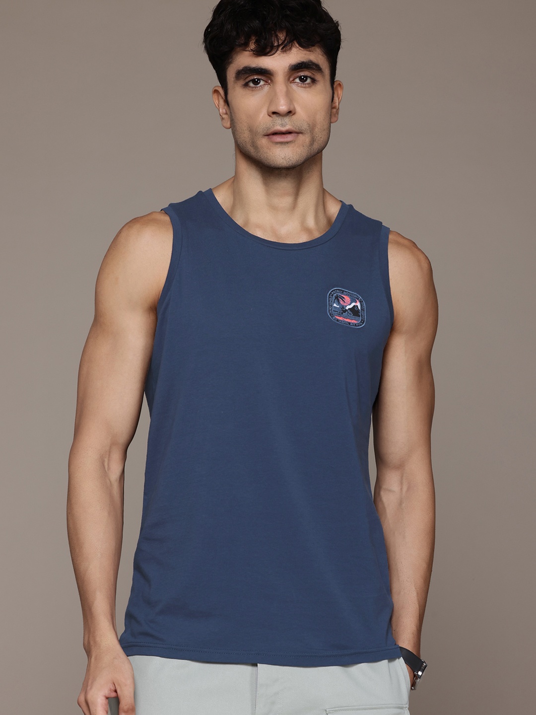 

Petrol Pure Cotton T-shirt, Navy blue