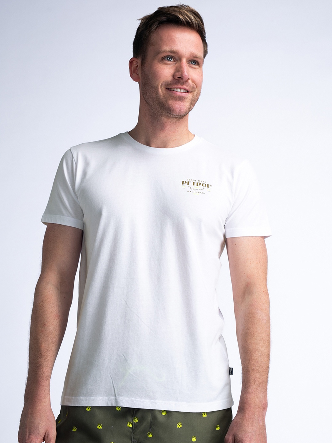 

Petrol Regular Fit Typography Pure Cotton T-shirt, White