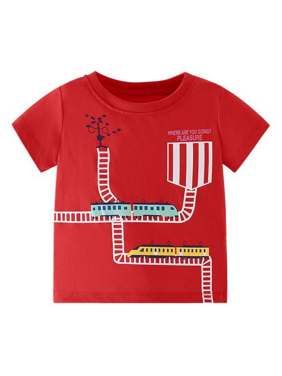 

StyleCast Boys Graphic Printed Round Neck T-shirt, Red