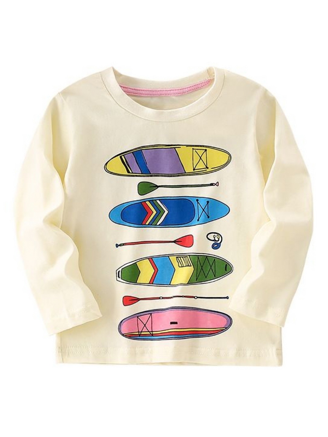 

StyleCast Boys Graphic Printed Round Neck T-shirt, Cream