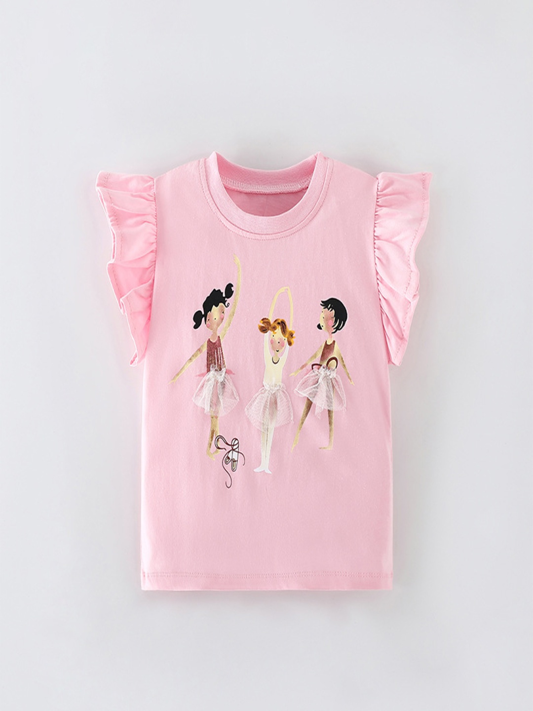 

StyleCast Girls Graphic Print Round Neck T-shirt, Pink