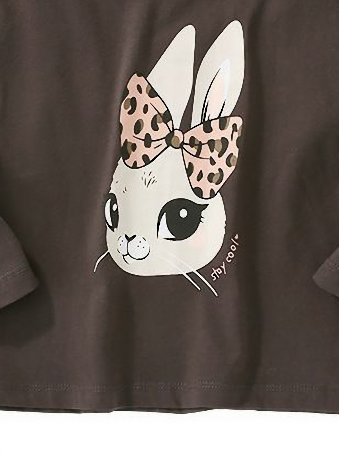 

StyleCast Girls High Neck Applique T-shirt, Black