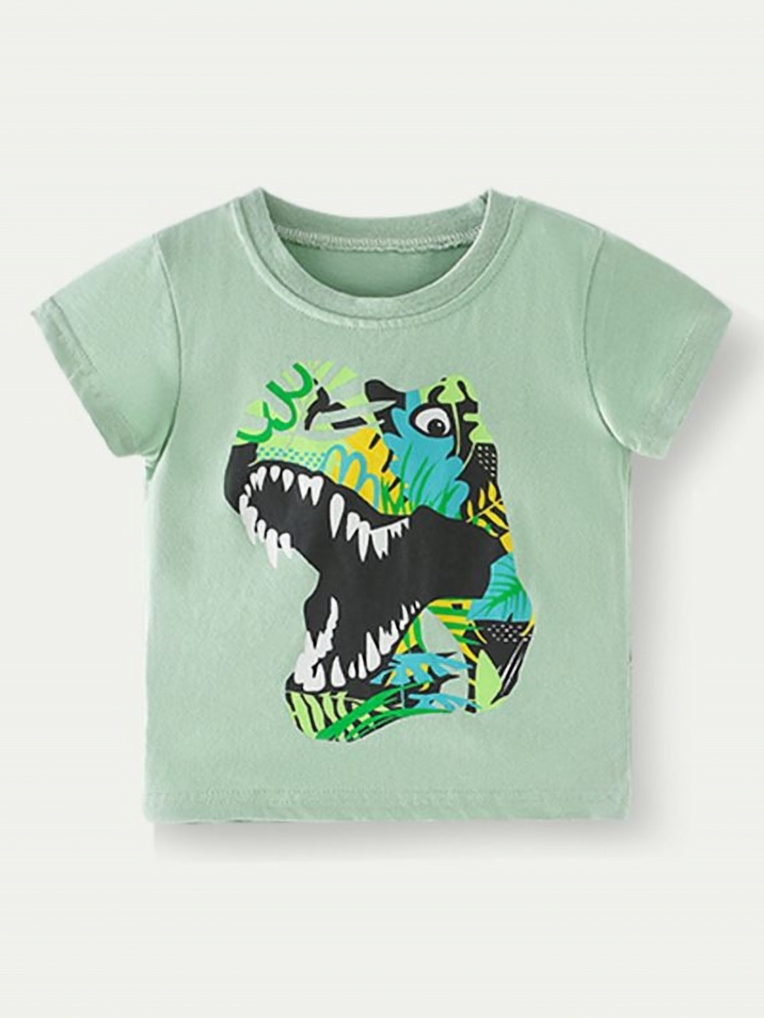 

StyleCast Graphic Printed Round Neck T-shirt, Green