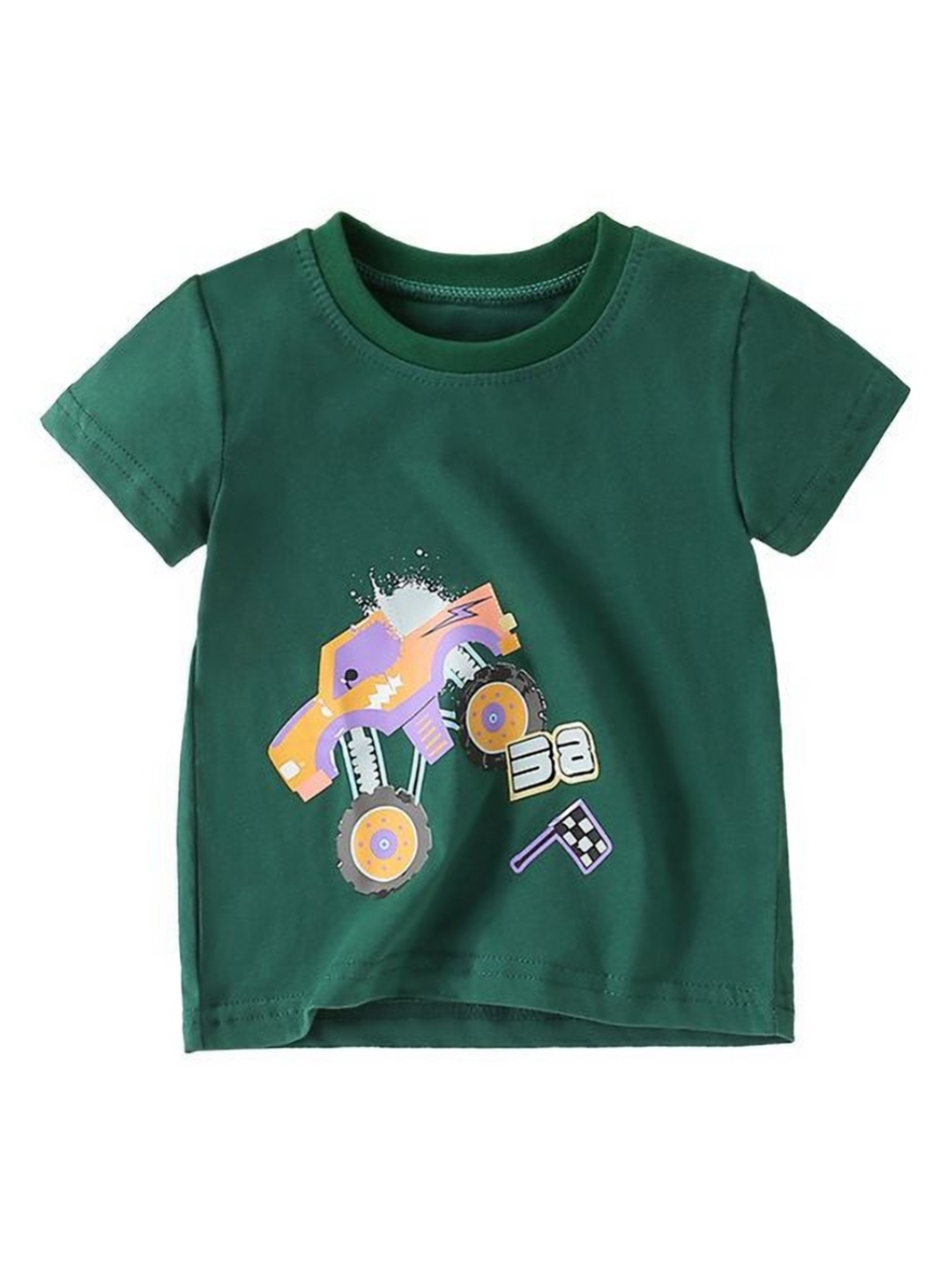 

StyleCast Boys Graphic Printed Round Neck T-shirt, Green