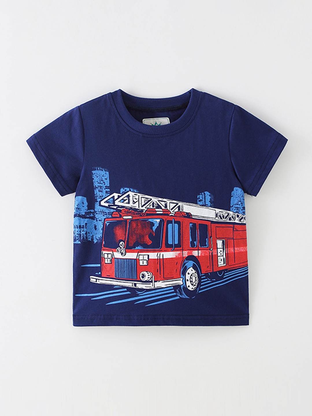 

StyleCast Boys Graphic Printed Round Neck T-shirt, Navy blue