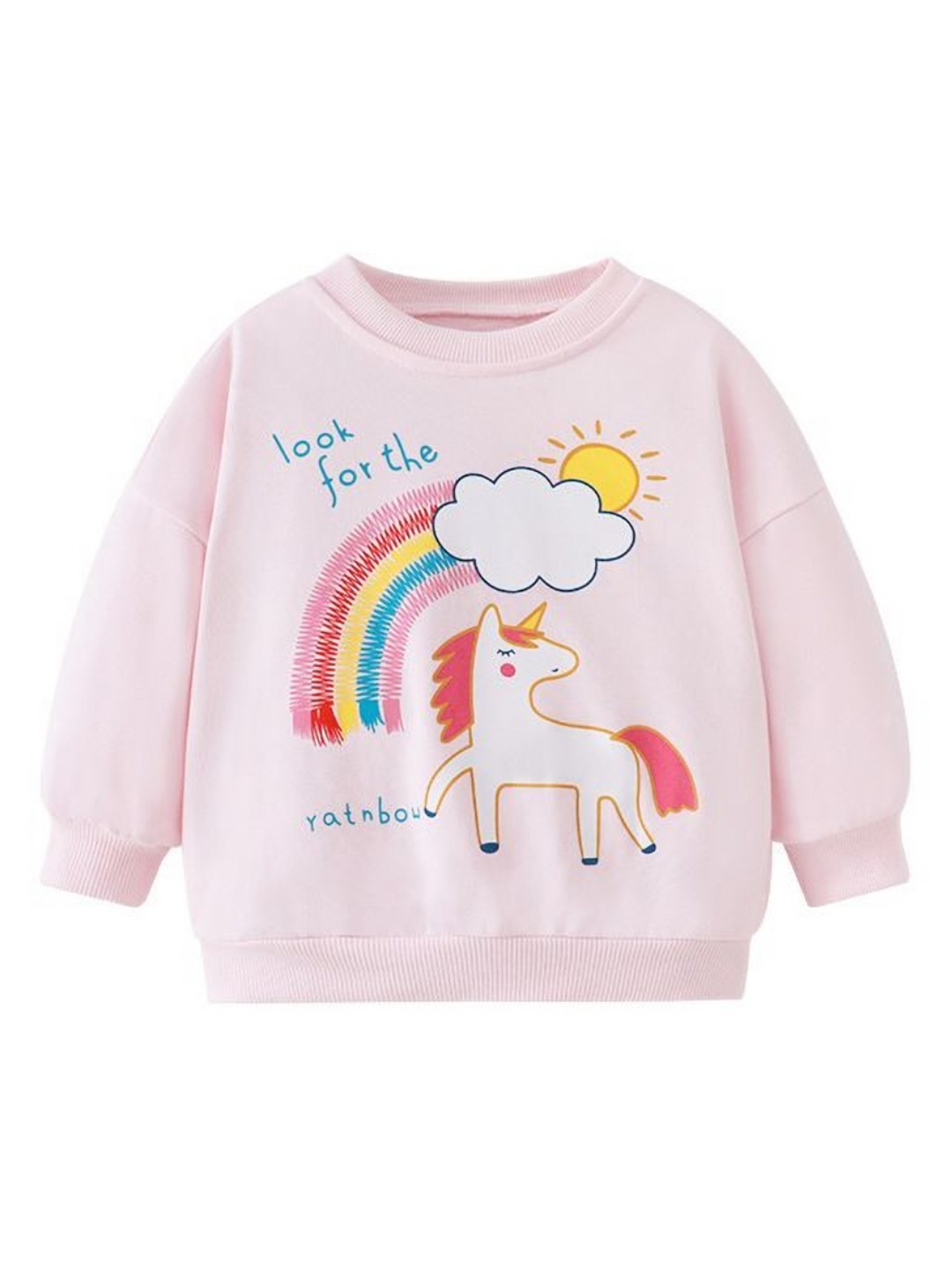 

StyleCast Girls Graphic Printed Round Neck Cotton T-shirt, Pink