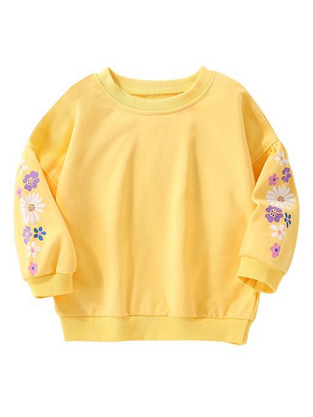 

StyleCast Girls Solid Round Neck Cotton T-shirt, Yellow