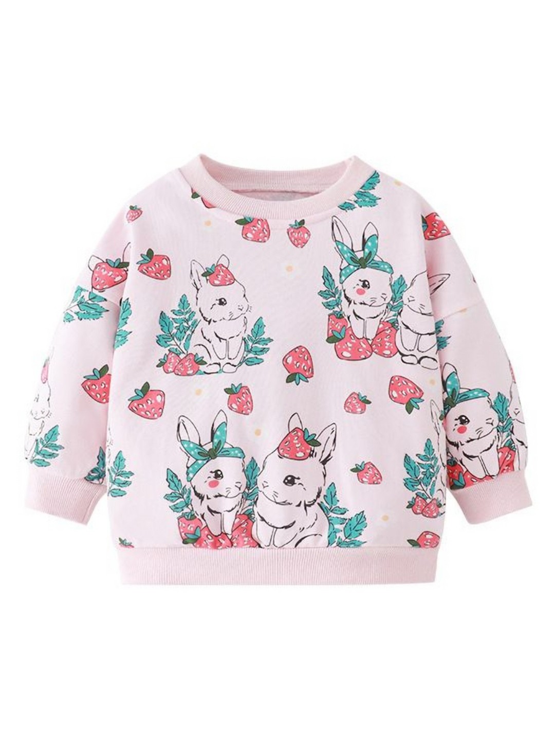 

StyleCast Girls Tropical Printed Round Neck Cotton T-shirt, Pink