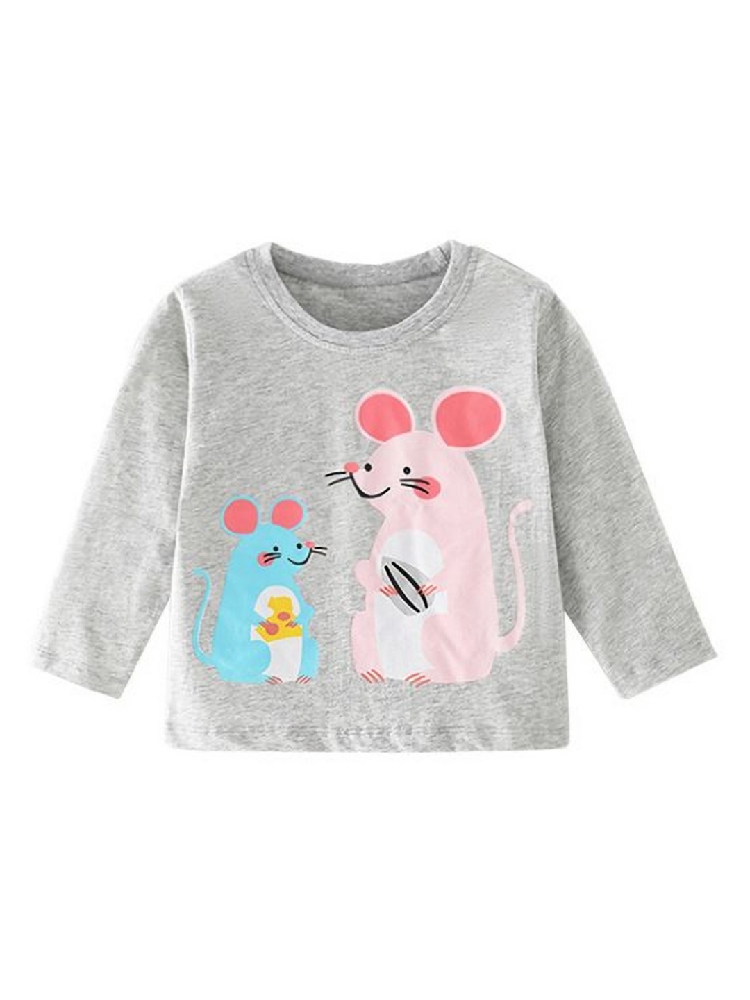 

StyleCast Girls Graphic Printed Round Neck T-shirt, Grey