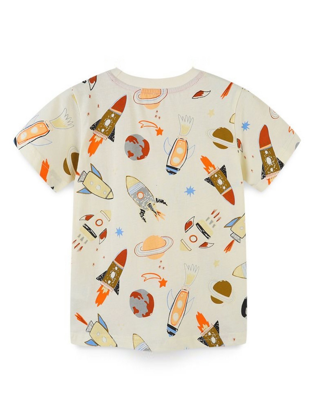 

StyleCast Boys Conversational Printed Round NeckT-shirt, Cream