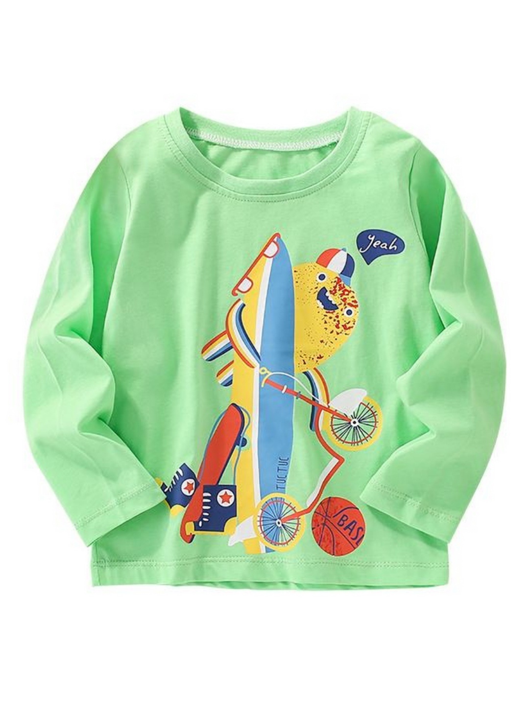 

StyleCast Boys Graphic Printed Round Neck T-shirt, Green