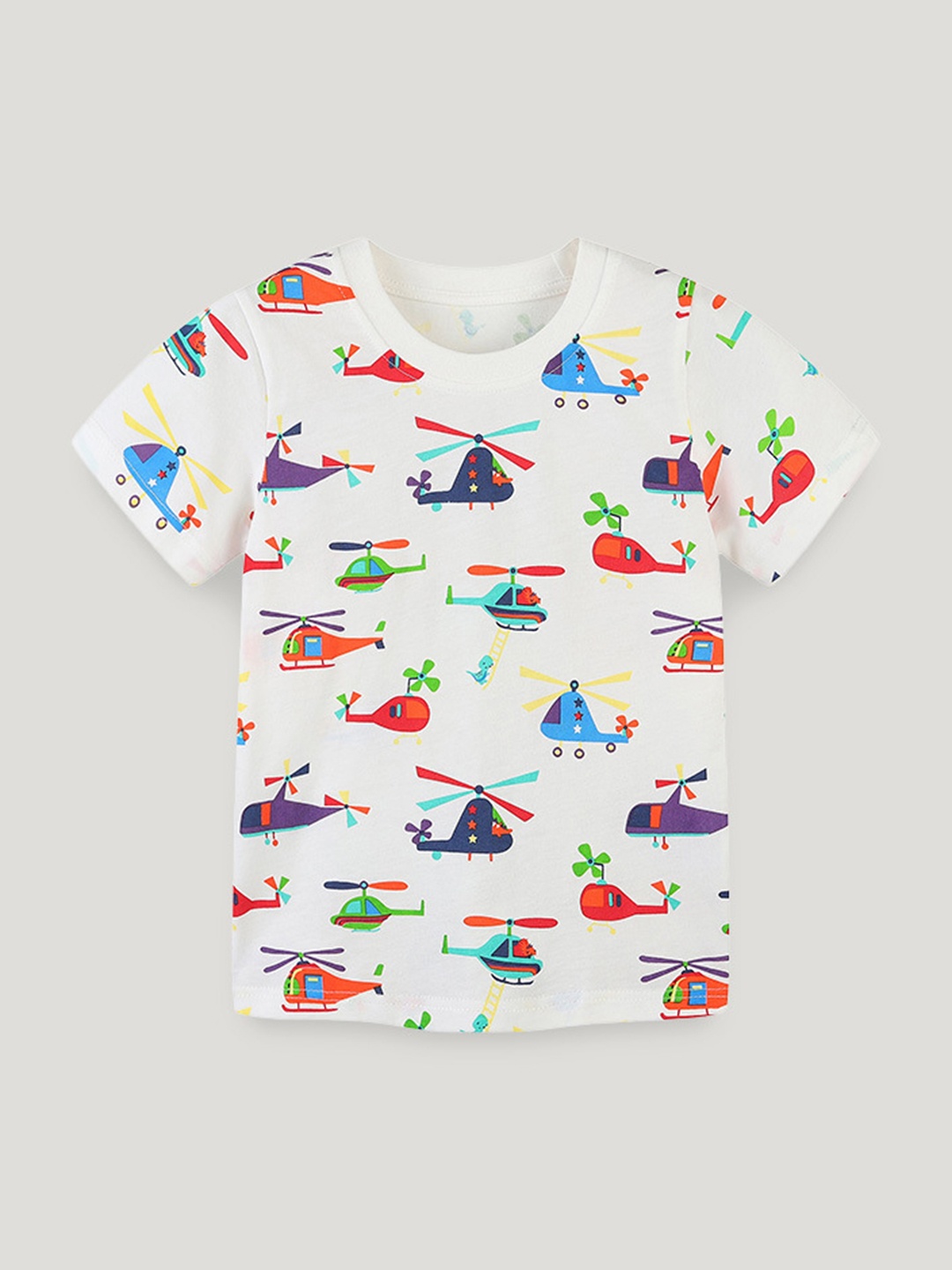 

StyleCast Boys Conversational Printed Round Neck Cotton T-shirt, White