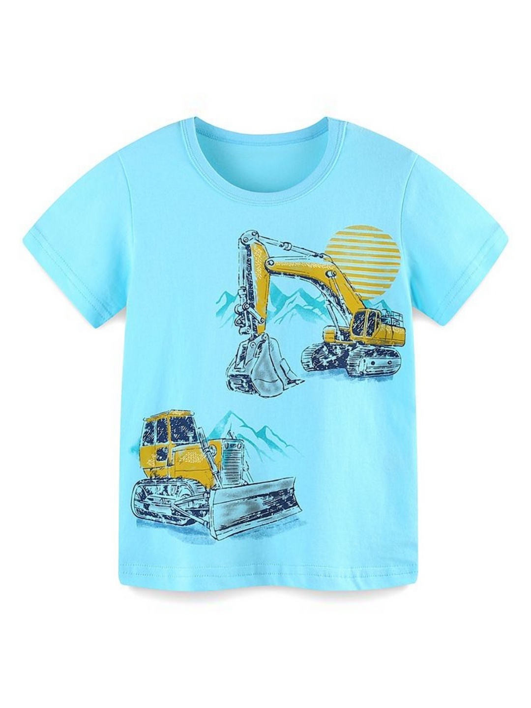 

StyleCast Boys Graphic Printed Round Neck T-shirt, Turquoise blue